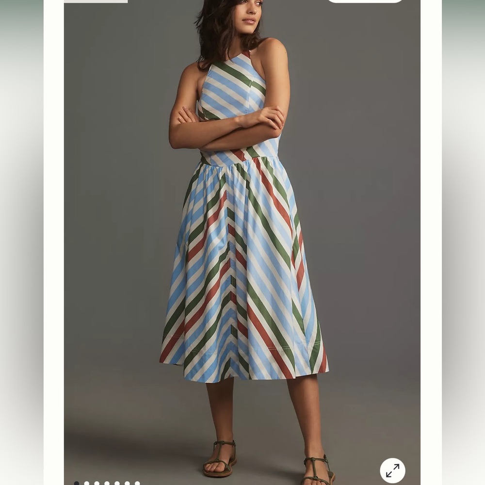 Anthropologie Maeve Halter Midi Sundress